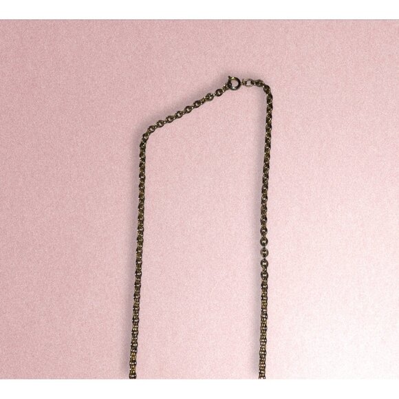 Vintage Gold-Tone Twisted Chain Necklace With Lobster Clasp Closure Elegant Desi - Picture 2 of 4